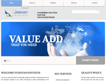 Tablet Screenshot of jeevaninfotech.com